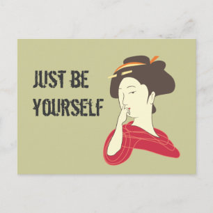 Cartão Postal Geisha Nose Picking