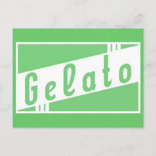 Cartão Postal gelato retrô