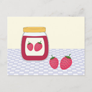 Cartão Postal Geleia Caseira de Morango