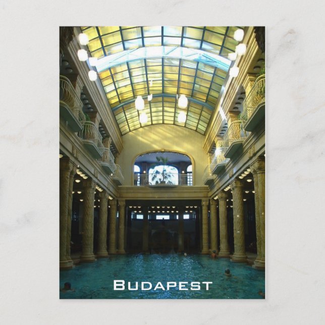 Cartão Postal Gellert Bath (Frente)