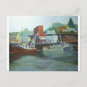 Cartão Postal gelo & combustível, porto de Portsmouth