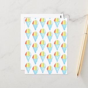 Cartão Postal Gelo de Neve