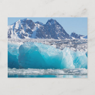 Cartão Postal Gelo glaciar azul, Noruega