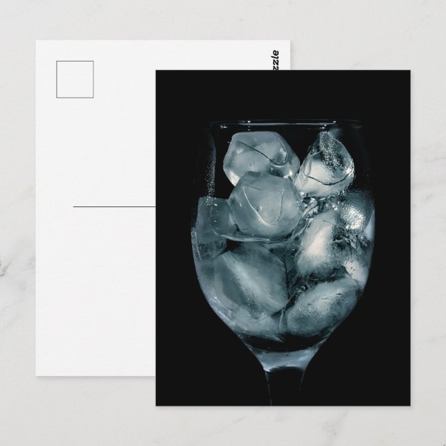 Cartão Postal Gelo no vidro (Frente/Verso)