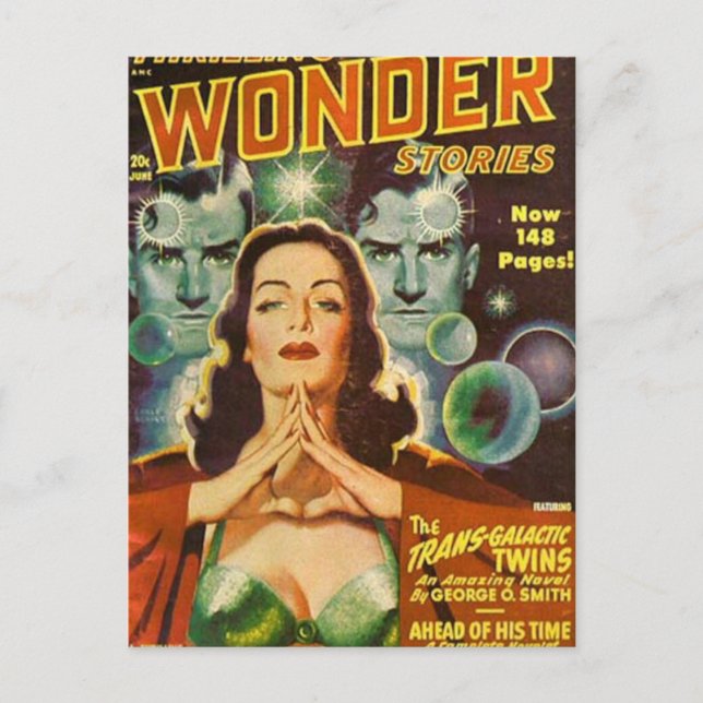 Cartão Postal Gêmeos transgalácticos (Frente)