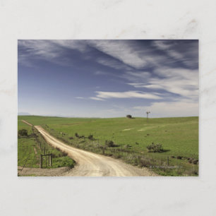 Cartão Postal Geminação de fazendas entre campos de trigo, Caled