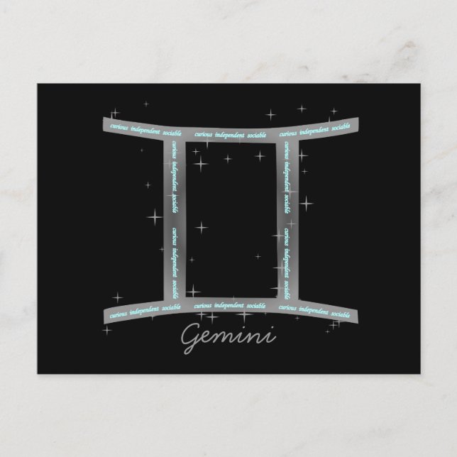 Cartão postal Gemini (Frente)