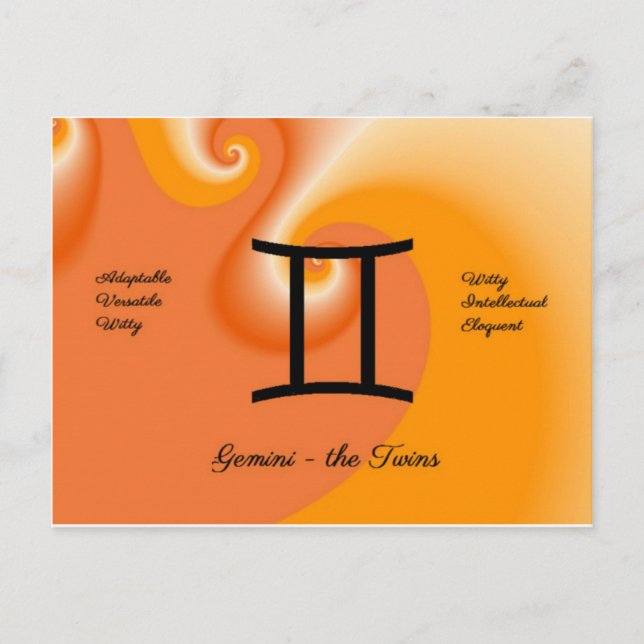 Cartão postal Gemini (Frente)