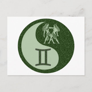 Cartão Postal Gemini Yin Yang