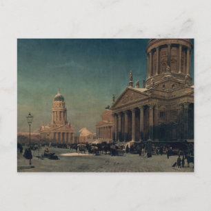 Cartão Postal Gendarmenmarkt no inverno de 1857