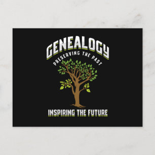 Cartão Postal Genealogista Preservando O Presente Da Árvore Fami
