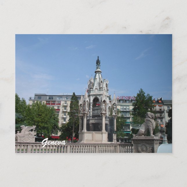 Cartão Postal Genebra, Suiça (Frente)