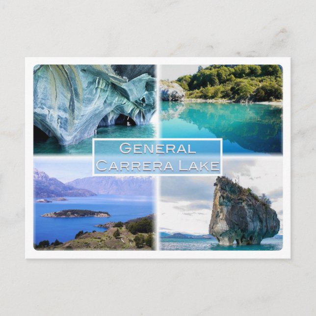 Cartão Postal GENERAL CARRERA LAKE - Argentina (Frente)