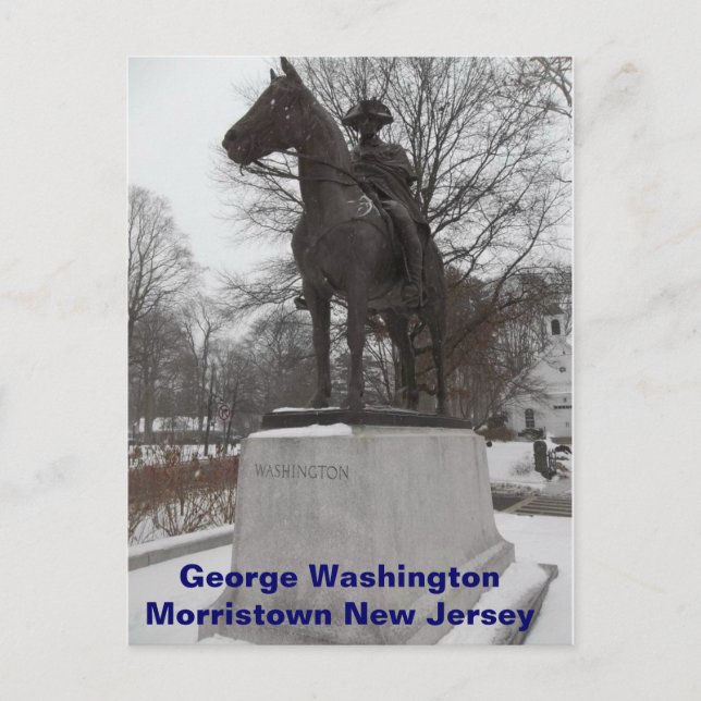 Cartão Postal General George Washington em Morristown (Frente)
