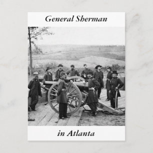 Cartão Postal General Sherman em Atlanta, 1864