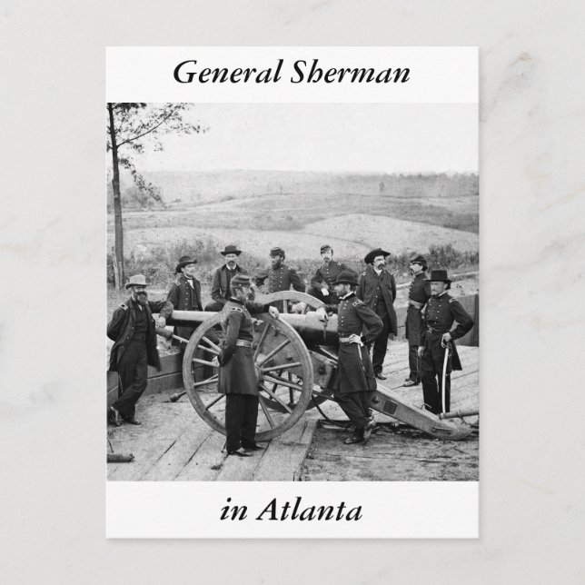 Cartão Postal General Sherman em Atlanta, 1864 (Frente)