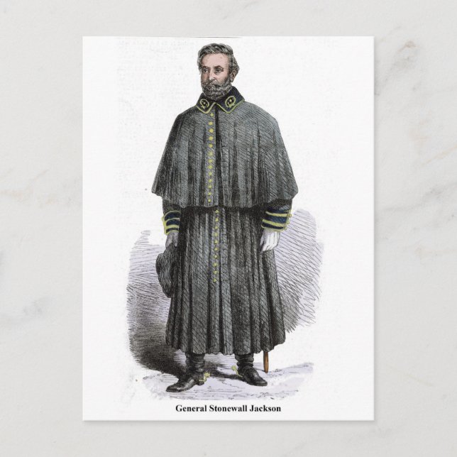 Cartão Postal General Stonewall Jackson (Frente)