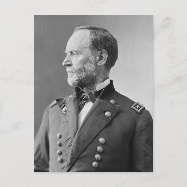 Cartão Postal General William Tecumseh Sherman (Frente)