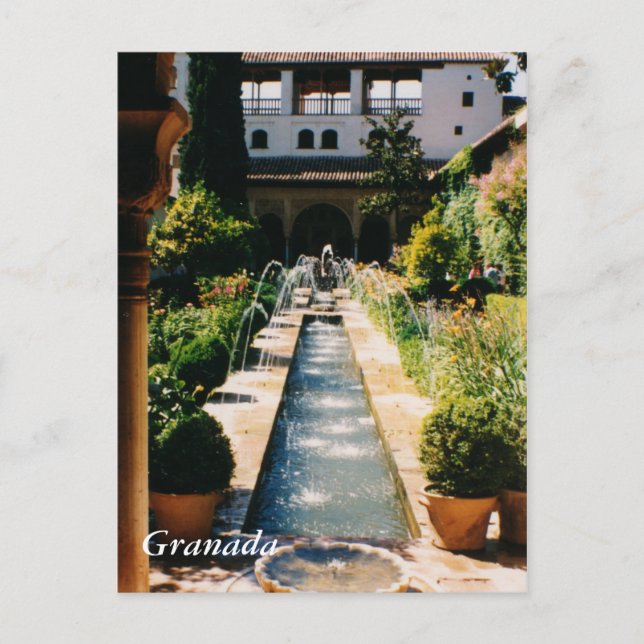 Cartão Postal Generalife (Frente)