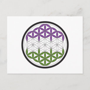 Cartão Postal gêneroQueer geometria sagrada
