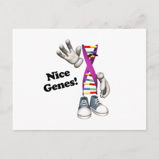 Cartão Postal Genes Legais DNA Engraçado