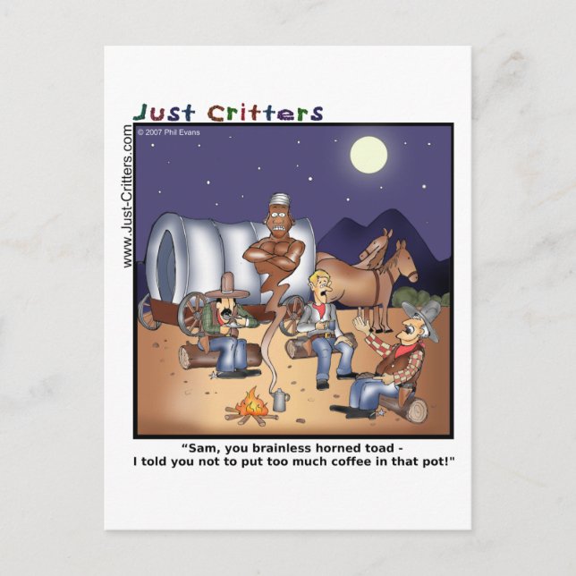 Cartão Postal Genie Pote Café (Frente)