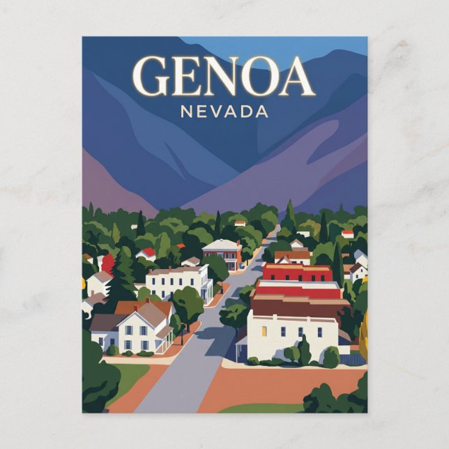Cartão Postal Genoa EUA (Frente)