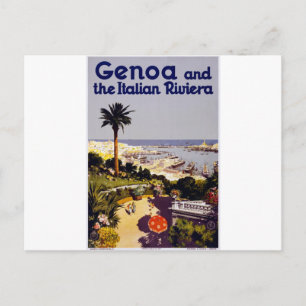 Cartão Postal Génova e Rivera italiana