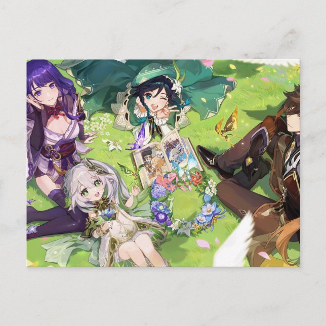 Cartão Postal Genshin [2º Aniv] (Frente)