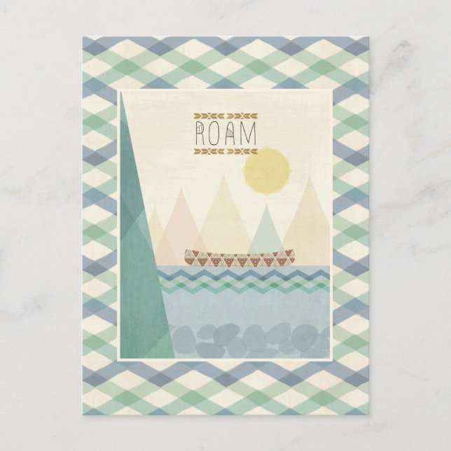 Cartão Postal Geo II ao ar livre | Rumo (Frente)