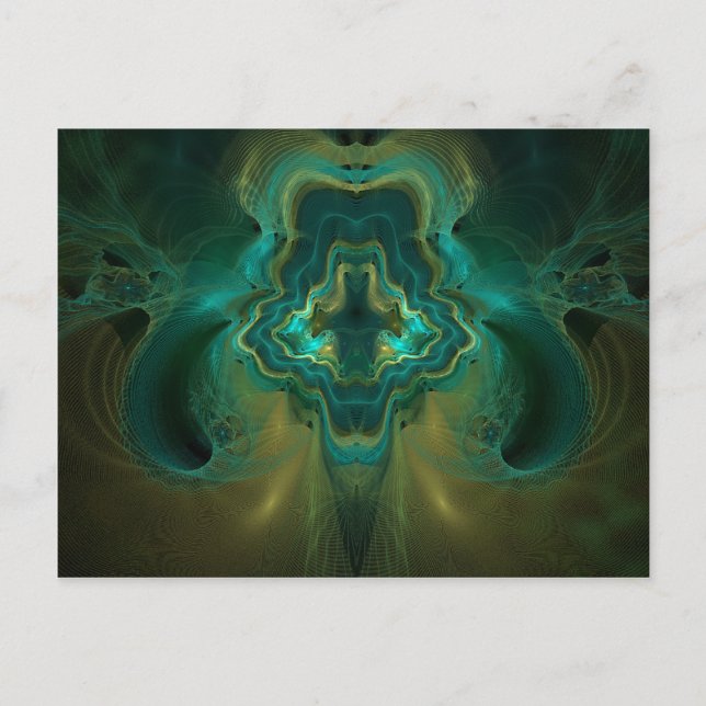 Cartão Postal Geode Fractal (Frente)