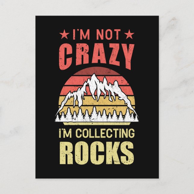 Cartão Postal Geologia Engraçada do Geólogo de Coleta (Frente)