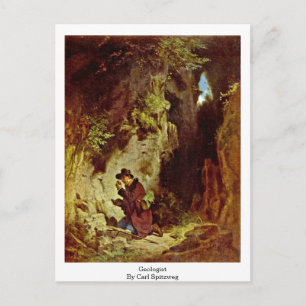 Cartão Postal Geólogo Por Carl Spitzweg