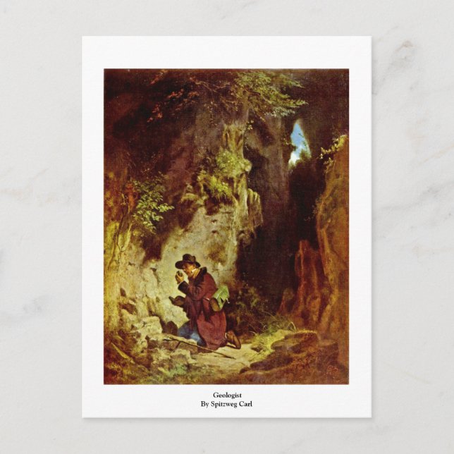 Cartão Postal Geólogo Por Spitzweg Carl (Frente)
