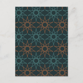 Cartão Postal Geometria Copper Teal