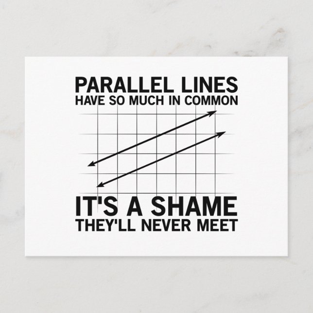 Cartão Postal Geometria da Matemática | Presente para Estudantes (Frente)