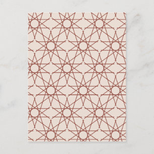 Cartão Postal Geometria da Rosa de Alhambra