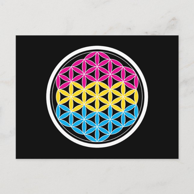 Cartão Postal geometria pan-sagrada (Frente)