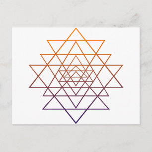 Cartão Postal Geometria Sagrada