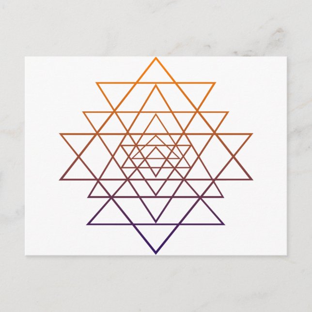Cartão Postal Geometria Sagrada (Frente)