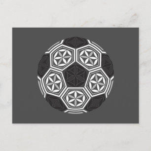 Cartão Postal geometria sagrada do futebol
