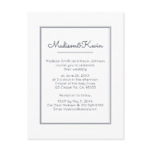 Geométrico Moderno | Casamento azul simples