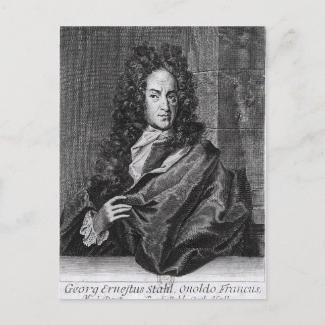 Cartão Postal Georg Ernest Stahl (Frente)