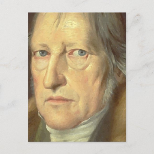 Cartão Postal Georg Wilhelm Friedrich Hegel (Frente)