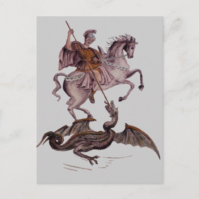 CARTÃO POSTAL GEORGE AND THE DRAGON (Frente)