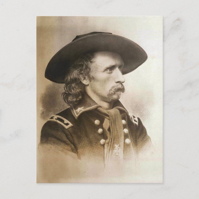 Cartão Postal George Armstrong Custer por volta dos anos 60 (Frente)