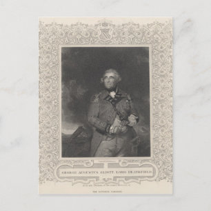 Cartão Postal George Augustus Eliott, 1rua Baron Heathfield