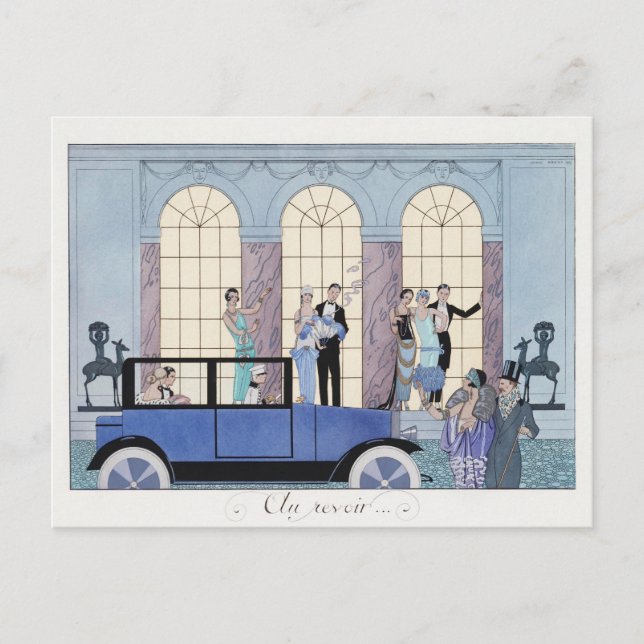 Cartão Postal George Barbier, Cartão-postal Art Deco (Frente)