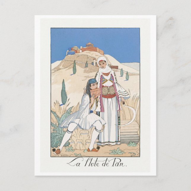 Cartão Postal George Barbier, Cartão-postal Art Deco (Frente)
