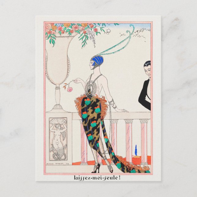 Cartão Postal George Barbier, Cartão-postal Art Deco (Frente)